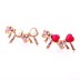 Fashion Sparkle Crystal Rhinestone Heart Bow Stud Earring ESE00025