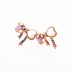 Fashion Sparkle Crystal Rhinestone Heart Bow Stud Earring ESE00025
