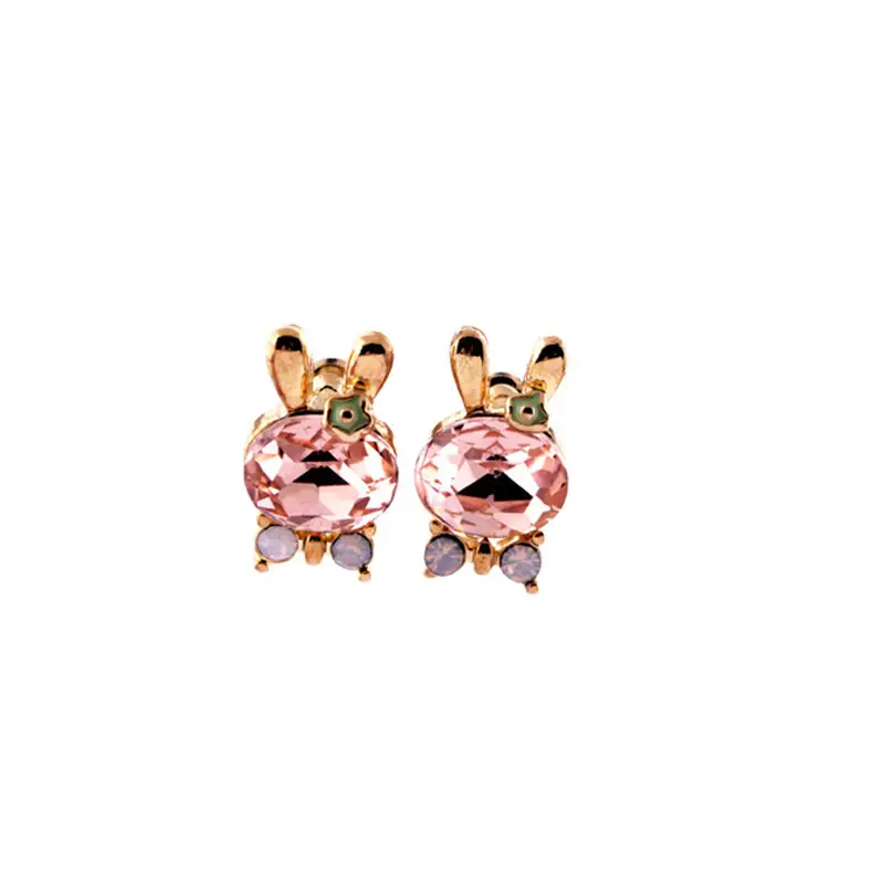Fashion Lovely Rhinestone Rabbit Stud Earring ESE00031