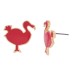 Fashion Lovely Enamel Flamingo Animal Stud Earring ESE00035