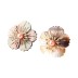 Fashion Elegant Blooming Shell Flower Pearl Party Stud Earring ESE00038