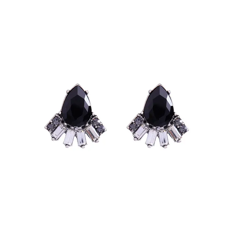 Fashion Sparkle Crystal Rhinestone Waterdrop Stud Earring ESE00043