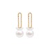 Fashion Shiny Flower Pearl Party Stud Earring ESE00054