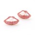 Fashion Sparkle Crystal Rhinestone Lip Pearl Party Stud Earring ESE00069