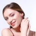 Fashion Sparkle Crystal Rhinestone Red Lip Pearl Party Stud Earring ESE00071