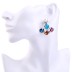 Fashion Shiny Crystal Rhinestone Flower Pearl Party Stud Earring ESE00074