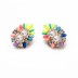Fashion Shiny Crystal Rhinestone Flower Pearl Party Stud Earring ESE00075