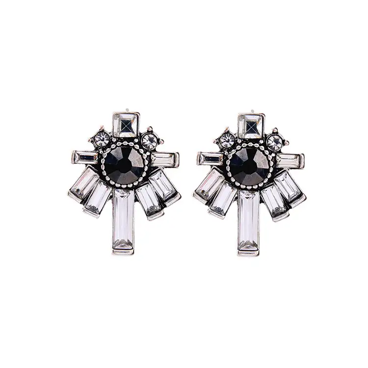 Fashion Sparkle Crystal Rhinestone Flower Stud Earring ESE00077