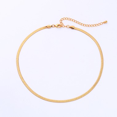 Gold Plated Fashion Choker Chain Necklace NCK00002