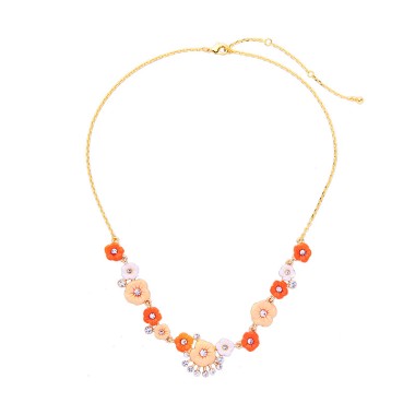 Fashion Necklace Sparkle Crystal Rhinestone Flower Pendant Necklace NPD00038