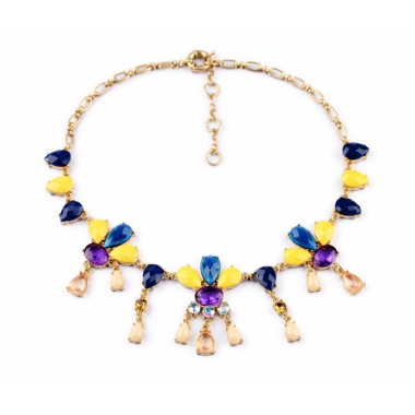 Fashion Jewelry Elegant Crystal Statement Pendant Necklace NSN00004