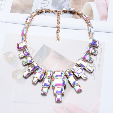 Sparkle Crystal Rhinestone Tassel Necklace NSN00261