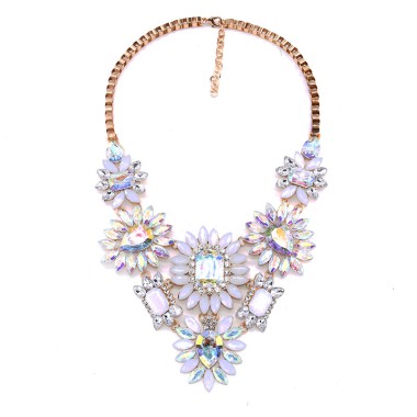 Fashion Rhinestone Flower Necklace NSN00262
