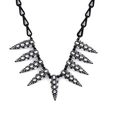 Punk Gothic Style Rhinestone Necklace NSN00281