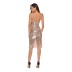 Women Party Dress Knee Length Dress Sleeveless Sequins Tassel Sexy Prom Strap Party Dress PMD00005