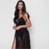 Women Party Dress Long Dress Sleeveless Sequins Lace Flower Sexy Prom Party Dress PLD00001