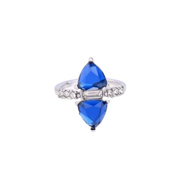 Fashion Ring Vintage Sparkle Crystal Rhinestone Geomestric Trangle Ring RG00027