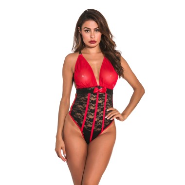 Wholesale Sexy Lingerie Breathable Lace Sexy Teddy Uniform SBT00007