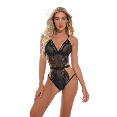 Wholesale Sexy Lingerie Breathable Lace Sexy Teddy Uniform SBT00019