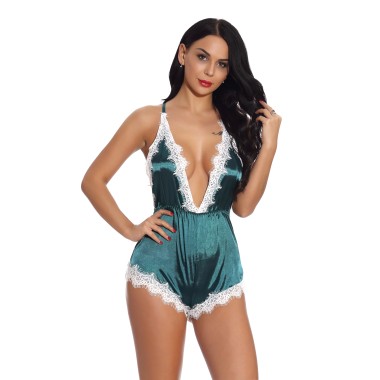 Wholesale Sexy Lingerie Breathable Lace Sexy Teddy Uniform SBT00037