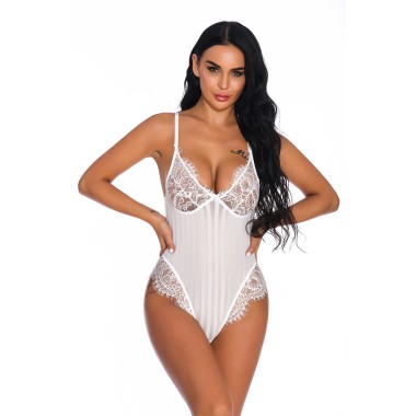 Wholesale Sexy Lingerie Breathable Lace Sexy Teddy Uniform SBT00048
