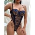 Wholesale Sexy Lingerie Breathable Lace Sexy Teddy Bodysuit SBT00054
