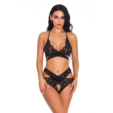 Wholesale Sexy Lingerie Breathable Lace Sexy Bra Set SBB00017