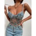 Wholesale Sexy Camisole Sexy Tops Sexy Camisette Embroidery Bra Top SCS00008