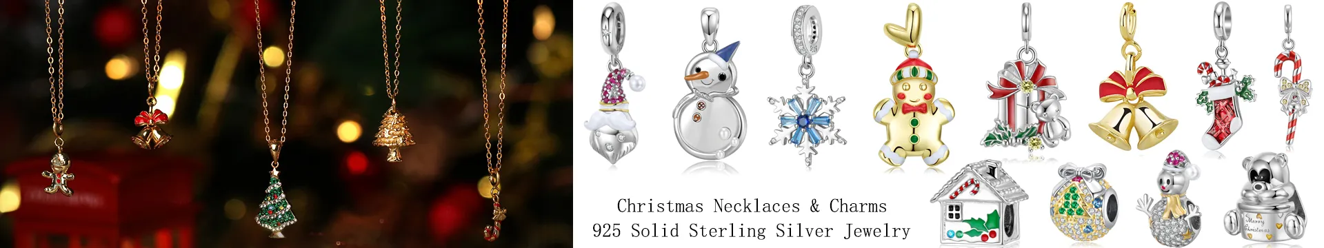 Wholesale 925 Silver Jewelry | Christamas Charms Pendants